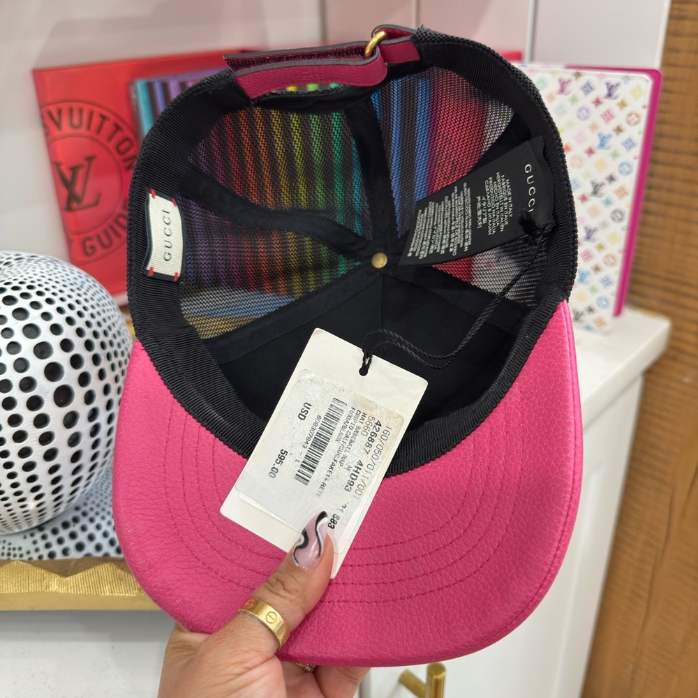 Gucci Pink Cap new never used size M - Picture 5 of 6